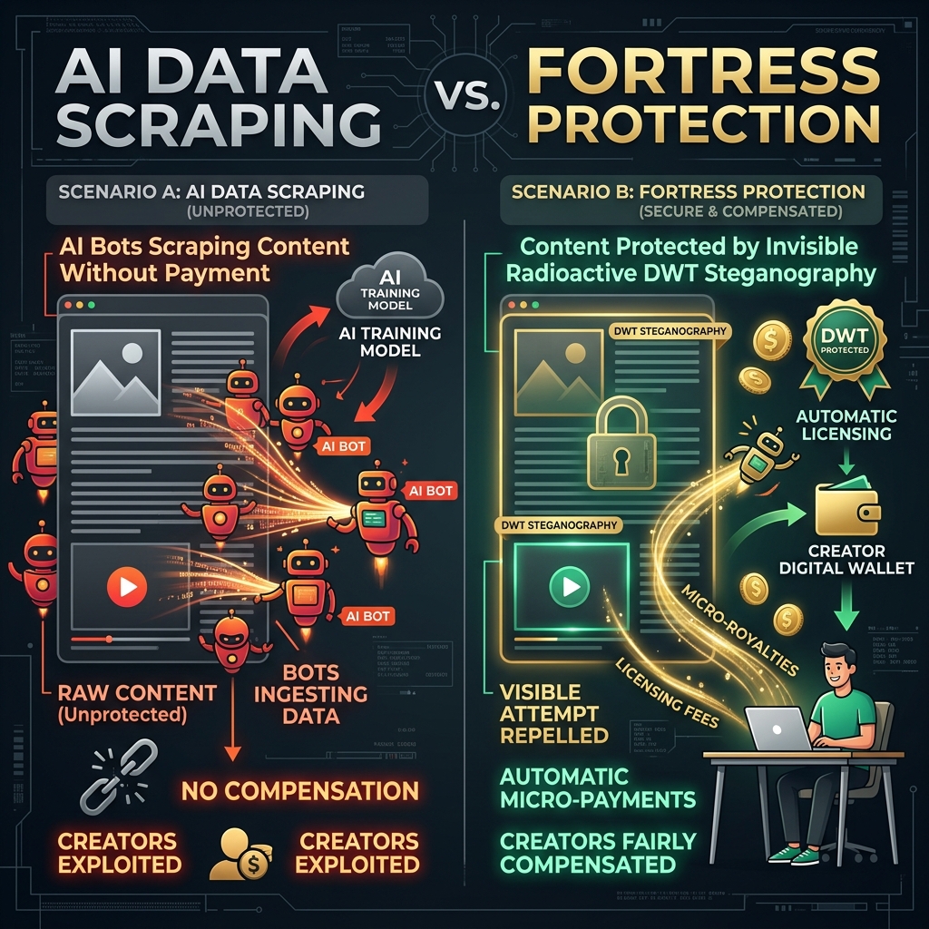 Fortress DWT Radioactivity vs AI Scraping