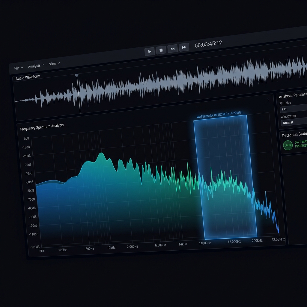DWT Audio Watermark SDK dashboard