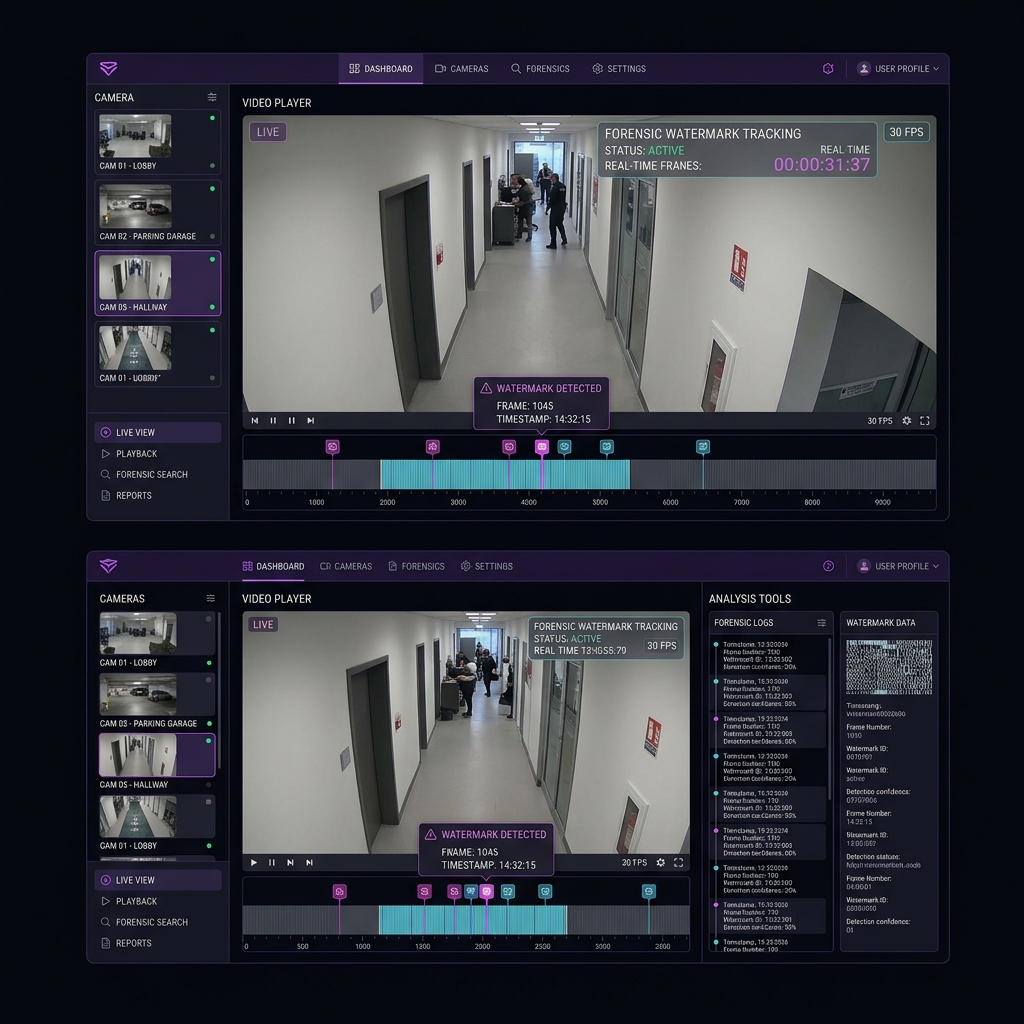 DWT Video Watermark SDK dashboard