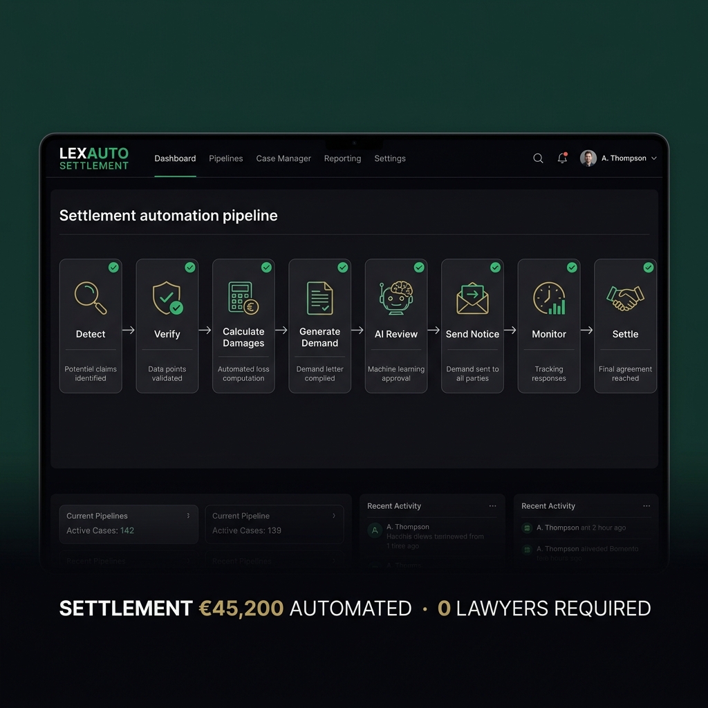 Settlement Automation Engine — 8-state legal pipeline